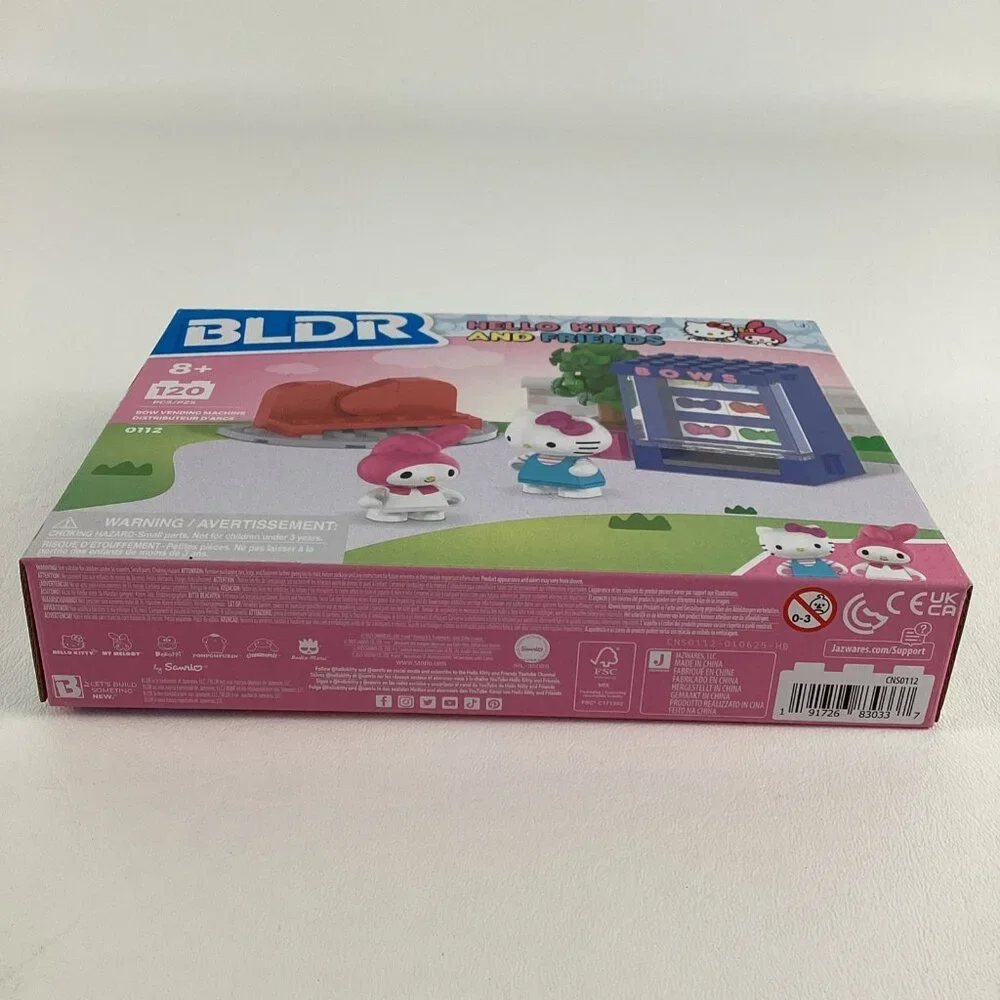 BLDR Hello Kitty & Friends Bow Vending Machine Building Set 2025 Jazwares New
